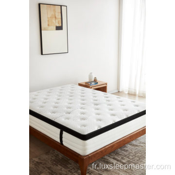 Matelas à ressorts hélicoïdaux de poche de boîte de lit à la maison moderne